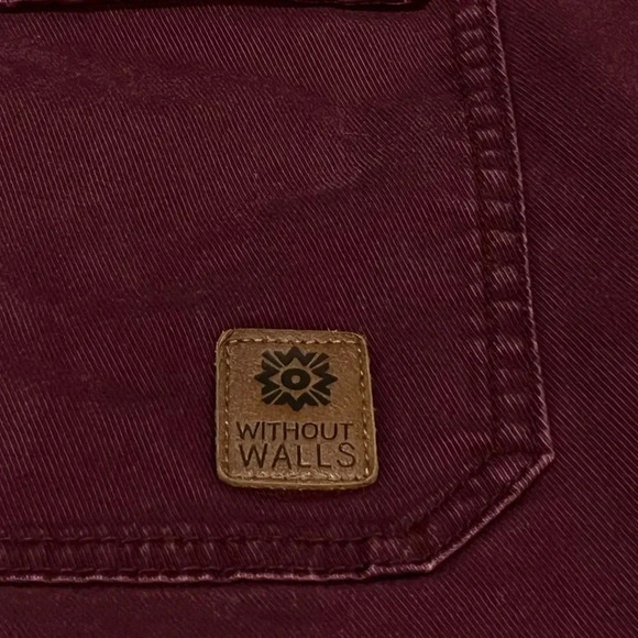 Urban outfitters Without Walls Calvary Twill Trail Jogger Burgundy Pant X-Large - Picture 4 of 9